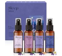 SCENTORINI Spray Sommeil d'Oreiller, 4 Parfums de Lavande 4x75ML | Lavande et Gardénia, Sauge, Camomille, et Bois de Santal, Vaporisateur de Sommeil Naturel pour Dormir