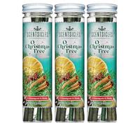 Scentsicles O Christmas Tree Lot de 3 Bouteilles de décorations parfumées pour Sapin de Noël avec Crochets (18 bâtons au Total)