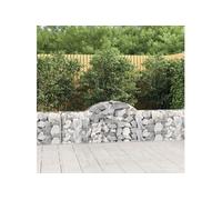 Schanskorven 11 st gewelfd 200x30x60/80 cm gegalvaniseerd ijzer3146077