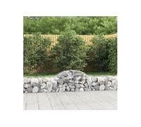 Schanskorven 14 st gewelfd 200x50x40/60 cm gegalvaniseerd ijzer3146269