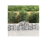 Schanskorven 15 st gewelfd 200x50x60/80 cm gegalvaniseerd ijzer3146291