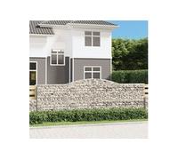 Schanskorven 15 st gewelfd 400x30x120/140 cm ijzer3146888