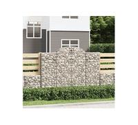 vidaXL Schanskorven 18 st gewelfd 200x50x140/160 cm ijzer3146376 G