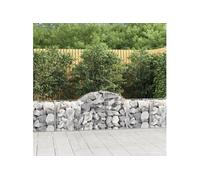 vidaXL Schanskorven 25 st gewelfd 200x50x60/80 cm gegalvaniseerd ijzer3146294 G