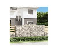 Schanskorven 25 st gewelfd 300x50x140/160 cm ijzer3146752