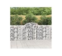 vidaXL Schanskorven 3 st gewelfd 200x30x100/120 cm ijzer3146111 G