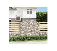 vidaXL Paniers à gabions arqués - 3 pcs
