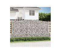 vidaXL Schanskorven 3 st gewelfd 400x50x200/220 cm ijzer3146022 G