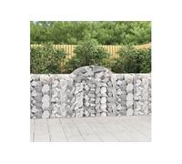 Schanskorven 4 st gewelfd 200x30x100/120 cm ijzer3146112
