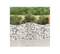 vidaXL Paniers à gabions arqués - 5 pièces