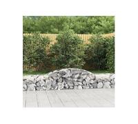 vidaXL Schanskorven 5 st gewelfd 300x50x40/60 cm gegalvaniseerd ijzer3146650 G