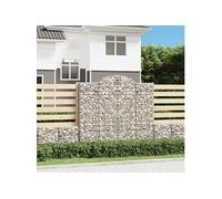 vidaXL Paniers à gabions arqués 6 pcs 200x30x180/200 cm Fer galvanisé