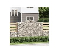 vidaXL Schanskorven 7 st gewelfd 200x30x140/160 cm ijzer3146157 G