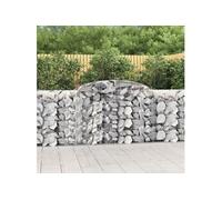 vidaXL Schanskorven 7 st gewelfd 300x50x100/120 cm ijzer3146706 G