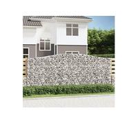 Schanskorven 7 st gewelfd 400x50x160/180 cm ijzer3146000
