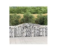 vidaXL Schanskorven 7 st gewelfd 400x50x80/100 cm gegalvaniseerd ijzer3146988 G