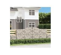 vidaXL Schanskorven 8 st gewelfd 300x50x120/140 cm ijzer3146725 G