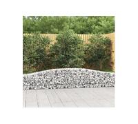 vidaXL Paniers à gabions arqués 8 pcs