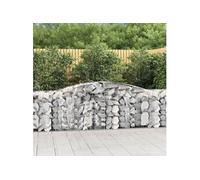 vidaXL Schanskorven 8 st gewelfd 400x50x80/100 cm gegalvaniseerd ijzer3146989 G
