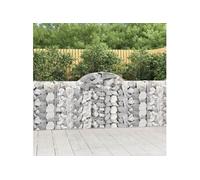 vidaXL Schanskorven 9 st gewelfd 200x30x100/120 cm ijzer3146117 G