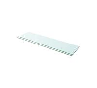 vidaXL Panneaux d'Étagère 2 pcs Verre Transparent - 100x25 cm