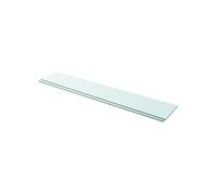 vidaXL Panneaux d'étagère 2 pcs Verre Transparent 110 x 20 cm