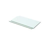 vidaXL Panneaux d'étagère en verre transparent 2 pièces 50 x 20 cm