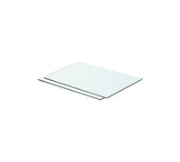 Schappen 2 st 50x30 cm glas transparant3051561