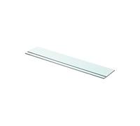 vidaXL Panneaux d'étagère 2 pièces – Verre transparent 80×12 cm