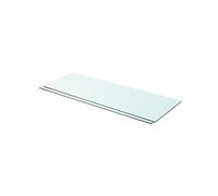 vidaXL Panneaux d'étagère de rechange 2x verre transparent 80 x 30 cm