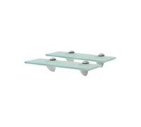 Schappen zwevend 2 st 30x20 cm 8 mm glas3051518