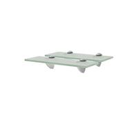Schappen zwevend 2 st 30x20 cm 8 mm glas3051534