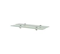 vidaXL 2X Etagères Murales Etagères Suspendues Etagères Flottantes Salon Chambre à Coucher Salle de Bain Maison Intérieur Verre 60x10 cm 8 mm