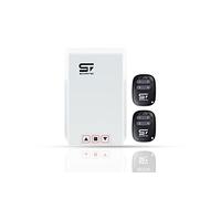 SCHARTEC Commande de portail roulant sans fil 230 V Commande de porte roulante avec panneau de contrôle et 2 télécommandes Fonctions : AUF - Stop - AB