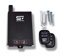 SCHARTEC Lot de 2 récepteurs radio universels 230 V avec télécommande pour porte de garage 433 MHz