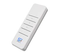 SCHARTEC Télécommande pour volets roulants 1 canal avec support mural - Émetteur manuel RH1 - Interrupteur radio pour volets roulants - Émetteur radio - Commande radio - Moteur de volet roulant