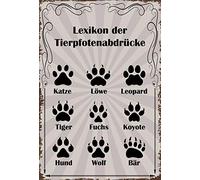 Schatzmix Lexikon Plaque en métal 20 x 30 cm