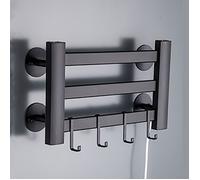 Sche-Serviettes lectriquesalle de bain temprature constante 120W murale sans poinonnage 3 couches no ACCESSOIRES DE ROBOT DE NETTOY