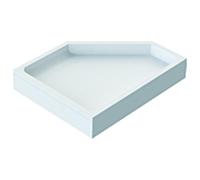Schedel Bette Caro Duschwannenträger SD22705 75x90x3,5cm, 5 angles, hauteur 14cm