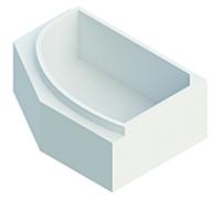 Schedel Keramag Renova Nr.1 support de baignoire d'angle SW13041A 150x100cm, gauche, avec étagère, hauteur 57cm