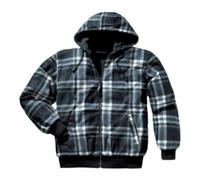 Scheibler Veste thermique réversible taille M carreaux noirs et blancs/noir uni 100 % poly Quantité:1