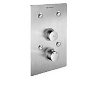 Schell 019002899 plaque frontale en acier inoxydable, thermostat à fermeture automatique