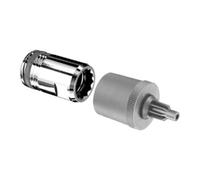 Schell Adaptateur d'emboîtement QUICK avec technologie enfichable 1/2 chromé avec longueur d'arbre ASAG 70mm Quantité:1