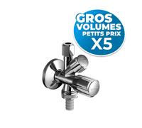 Schell - COMFORT - Lot de 5 robinets d'équerre combiné (035510699-GVP5)
