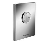 Schell Edition - Commande de chasse d'eau pour WC, pour 2 volumes de chasse, en acier inoxydable 028052899