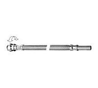 Schell Flex S tuyau flexible 103060699 chromé, 300 mm, raccord à compression G 3/8 AG x Ø 10 mm, orientable