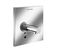 Schell Linus 019382899 panneau avant en acier inoxydable, avec bec de 170 mm, électronique de capteur infrarouge, eau froide, fonctionnement sur batterie