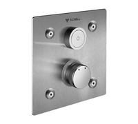 Schell Linus basic - Plaque de déclenchement D-C-M, encastrée, pour douche, inox 019202899