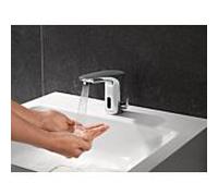 Schell Modus e mitigeur de lavabo électronique 021730699 avec bloc d'alimentation 6 VDC, 100-240 VAC, 50-60 Hz, chromé