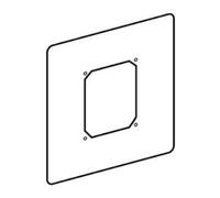 Schell Plaque d'adaptation universelle Schell en acier inoxydable Quantité:1